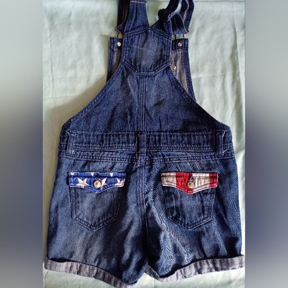 LEI Denim Overalls with Red and White Accents - Picture 4 of 4